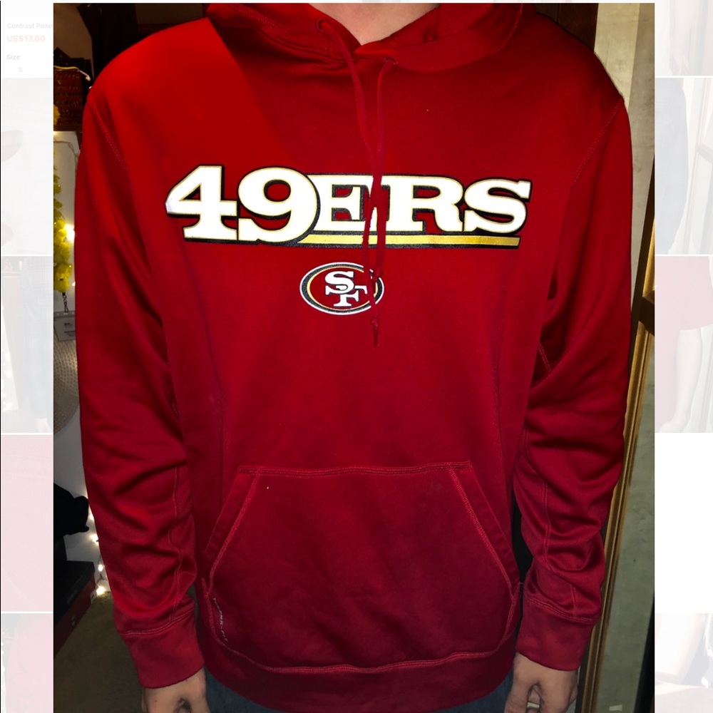 Red 49ers hoodie